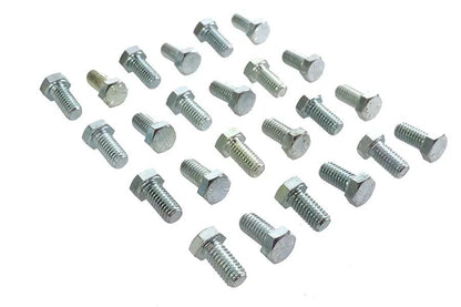 V-Twin Hex Cap Bolts Zinc Finish 3/8 inch x 3/4 inch, Coarse Thread by V-Twin