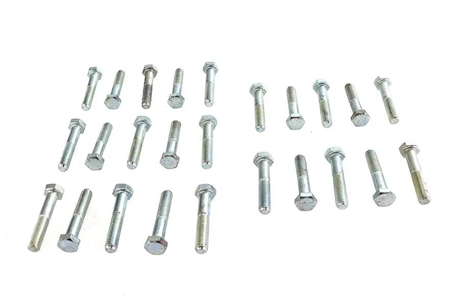 V-Twin Hex Cap Bolts Zinc 5/16 inch x 1-3/4 inch - Fine Thread, USA Made by V-Twin