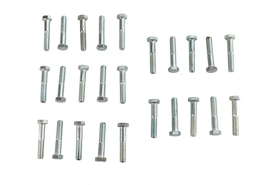 V-Twin Hex Cap Bolts Zinc 5/16 inch x 1-3/4 inch - Fine Thread, USA Made by V-Twin
