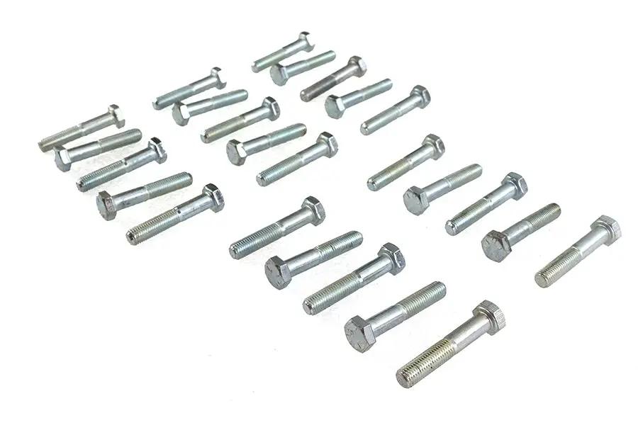 V-Twin Hex Cap Bolts Zinc 5/16 inch x 1-3/4 inch - Fine Thread, USA Made by V-Twin