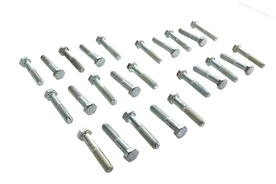 V-Twin Hex Cap Bolts Zinc 5/16 inch x 1-3/4 inch - Fine Thread, USA Made by V-Twin