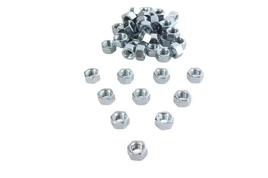 V-Twin Zinc Hex Nuts 3/8 inch-16 Standard, 50 Pack by V-Twin