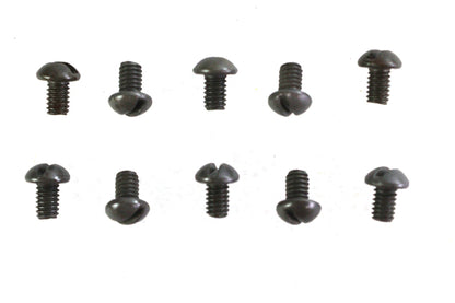Colony Motorcycle Products 18 Replica Parkerized Round Head Screws - 8-32 x 1/4 inch