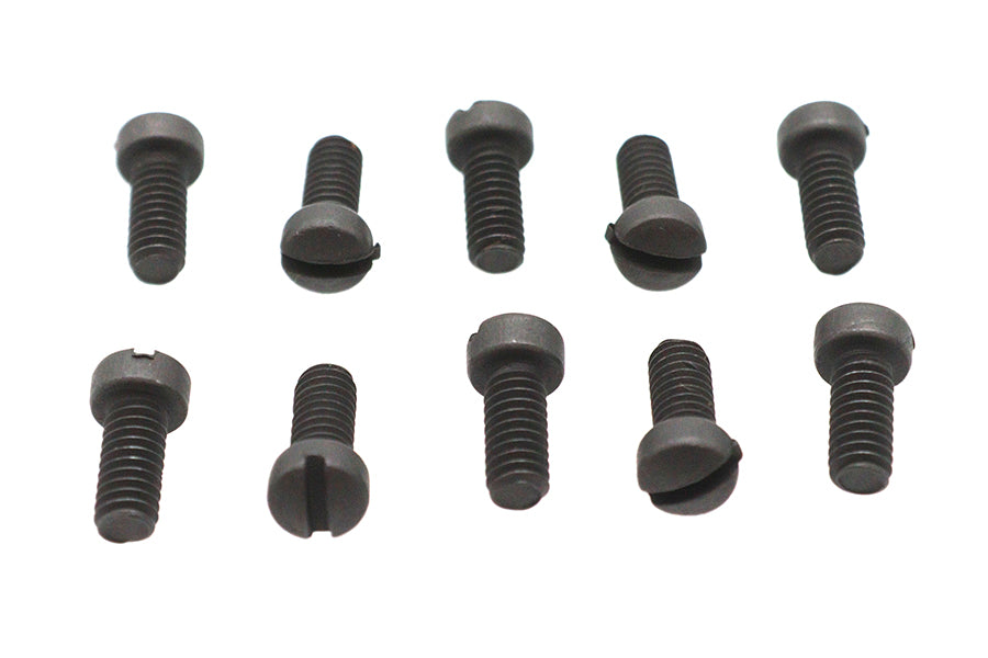 Colony Fillister Head Screws 8-32 N.C. x 3/8 inch, Pack of 10 - Replica Parkerized Finish