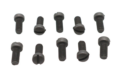 Colony Fillister Head Screws 8-32 N.C. x 3/8 inch, Pack of 10 - Replica Parkerized Finish