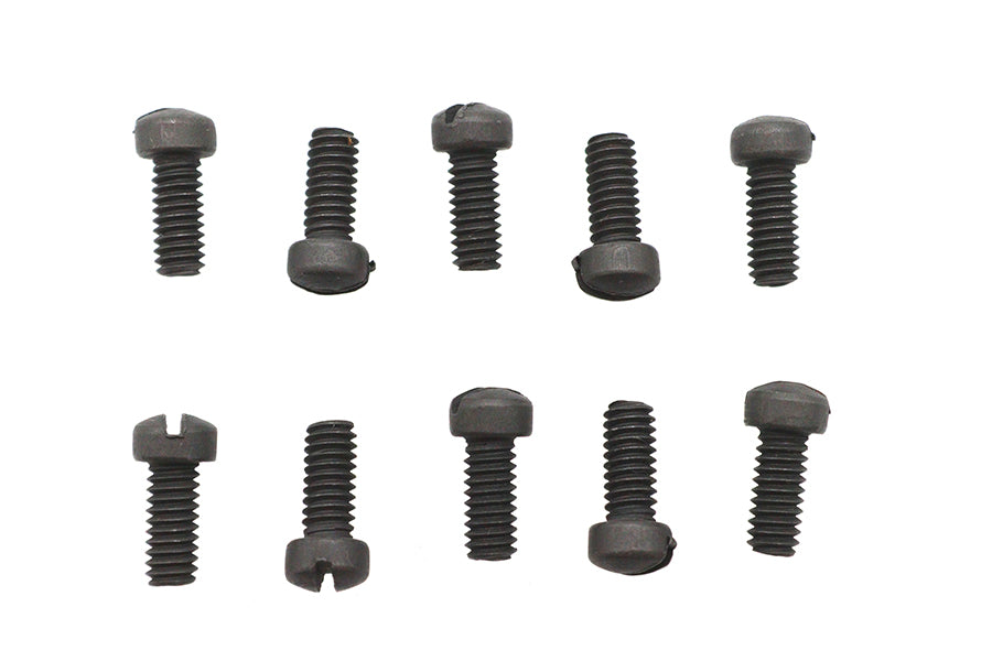 Colony Fillister Head Screws 8-32 N.C. x 3/8 inch, Pack of 10 - Replica Parkerized Finish