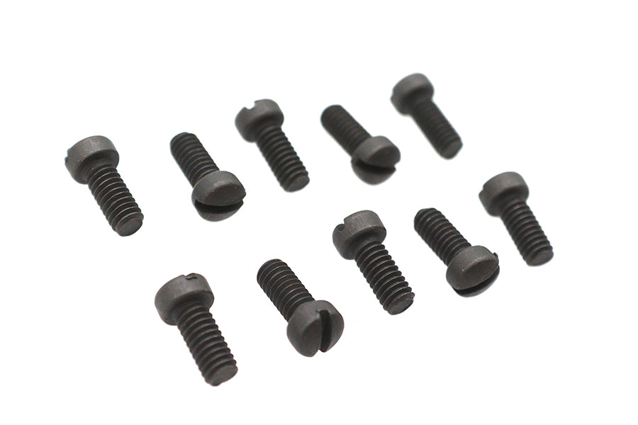 Colony Fillister Head Screws 8-32 N.C. x 3/8 inch, Pack of 10 - Replica Parkerized Finish