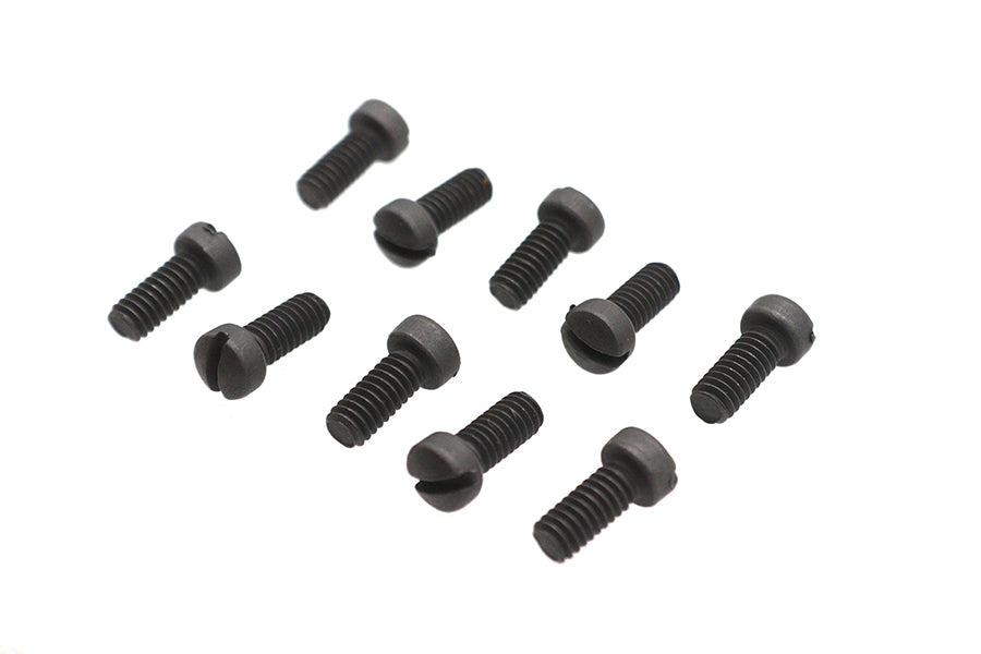 Colony Fillister Head Screws 8-32 N.C. x 3/8 inch, Pack of 10 - Replica Parkerized Finish