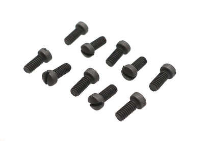 Colony Fillister Head Screws 8-32 N.C. x 3/8 inch, Pack of 10 - Replica Parkerized Finish