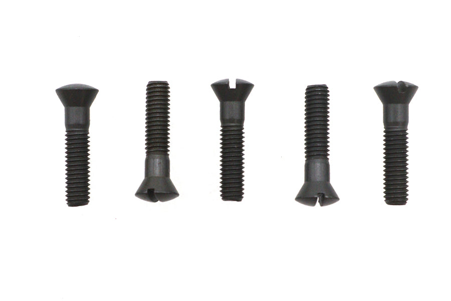 Colony Oval Countersunk Head Screws 1/4 inch-24 x 1-1/8 inch - Replica Parkerized Finish