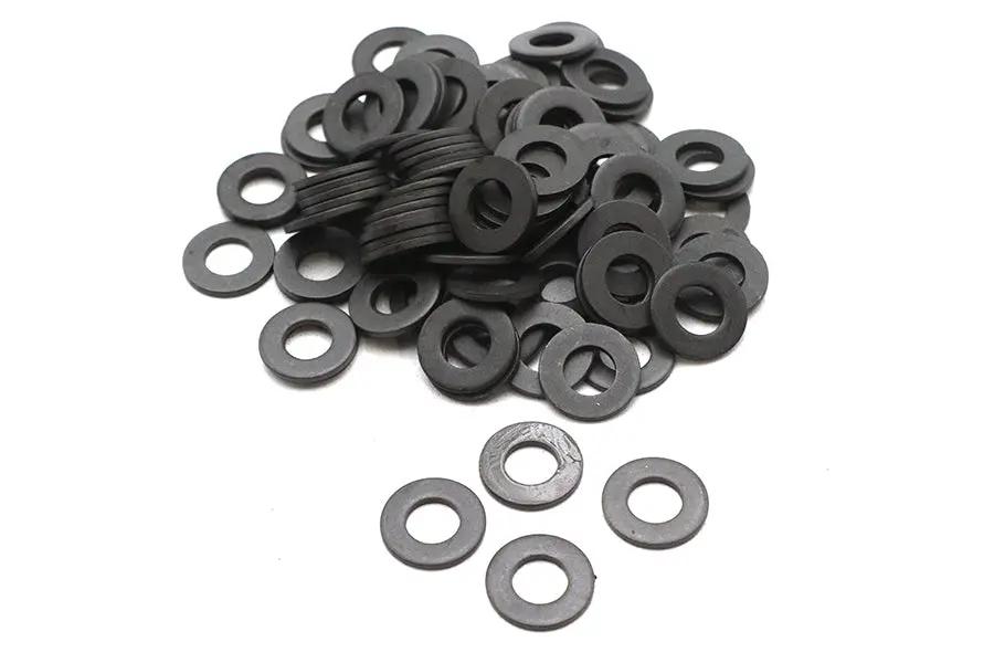 Colony 5/16 Inch Parkerized Flat Washers - Durable Steel Fasteners for Motorcycle Applications by Colony