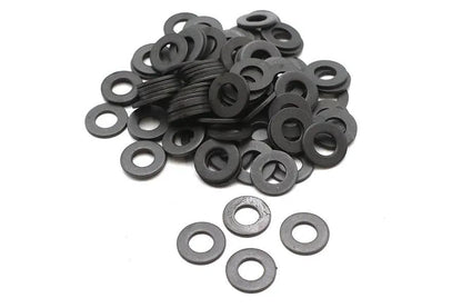 Colony 5/16 Inch Parkerized Flat Washers - Durable Steel Fasteners for Motorcycle Applications by Colony