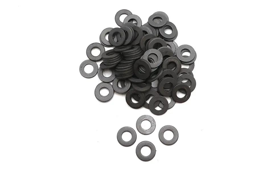 Colony 5/16 Inch Parkerized Flat Washers - Durable Steel Fasteners for Motorcycle Applications by Colony