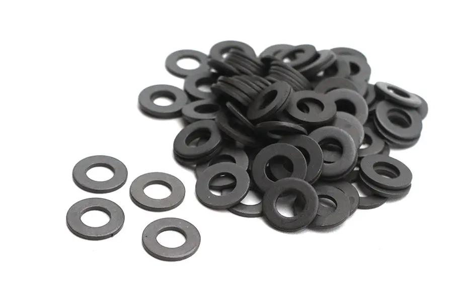 Colony 5/16 Inch Parkerized Flat Washers - Durable Steel Fasteners for Motorcycle Applications by Colony