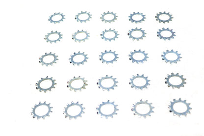 V-Twin Zinc Shakeproof Lock Washers - 1/2 Inch Inner Diameter, Pack of 25