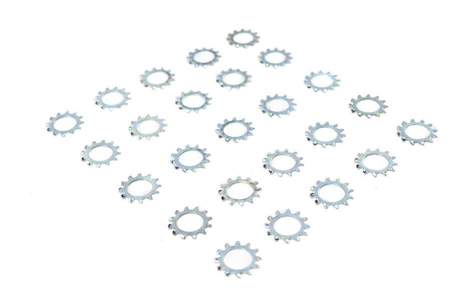 V-Twin Zinc Shakeproof Lock Washers - 1/2 Inch Inner Diameter, Pack of 25