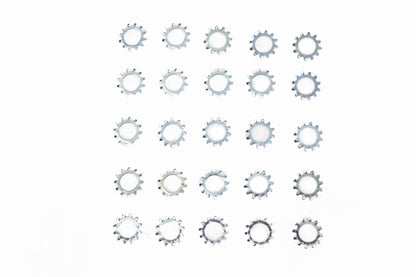 V-Twin Zinc Shakeproof Lock Washers - 1/2 Inch Inner Diameter, Pack of 25