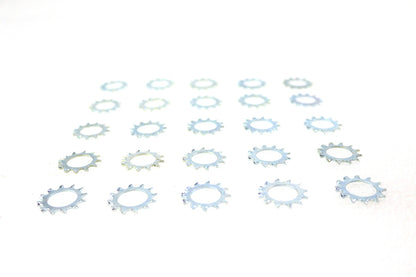 V-Twin Zinc Shakeproof Lock Washers - 1/2 Inch Inner Diameter, Pack of 25