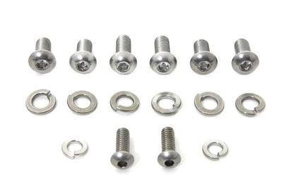 V-Twin Stainless Steel Headlamp Cowl Screw Kit for Harley Davidson FL (1960-1969) by V-Twin