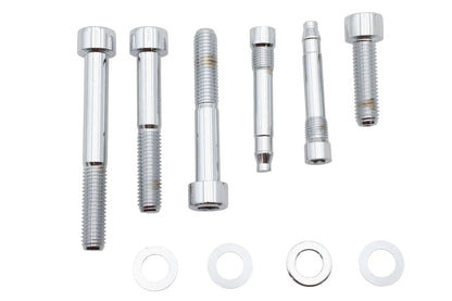 Gardner-Westcott P-80-147 Chrome Front Brake Caliper Mount Kit with Allen Head Bolts for Harley Davidson XL and FXST Models by Gardner-Westcott