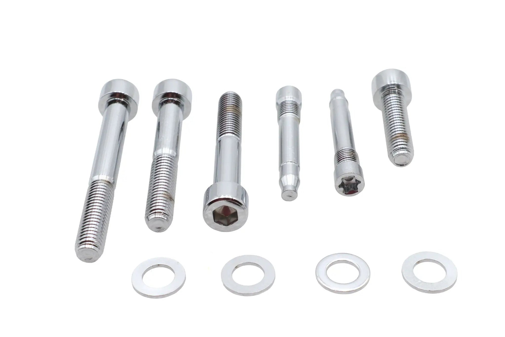 Gardner-Westcott P-80-147 Chrome Front Brake Caliper Mount Kit with Allen Head Bolts for Harley Davidson XL and FXST Models by Gardner-Westcott