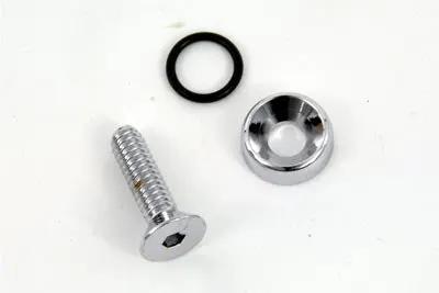 V-Twin Chrome Rocker Box Cover Collar and Screw Kit for Harley Davidson FXST by V-Twin