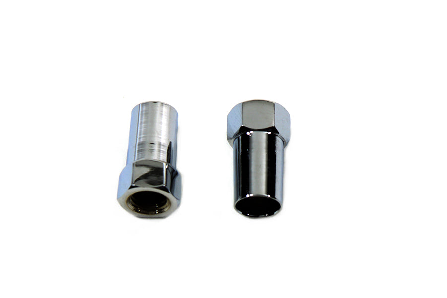 V-Twin 37-0863 Chrome Tapered Jam Nut Set for Shifter Rods