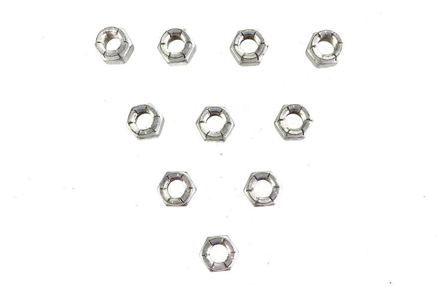 V-Twin Cadmium Flexloc Nuts 3/8 inch-16 – Reliable Thread Locking Fastener