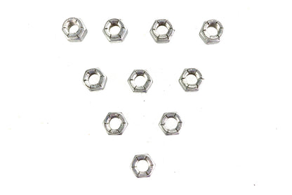 V-Twin Cadmium Flexloc Nuts 3/8 inch-16 – Reliable Thread Locking Fastener