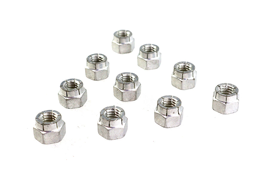 V-Twin Cadmium Flexloc Nuts 3/8 inch-16 – Reliable Thread Locking Fastener