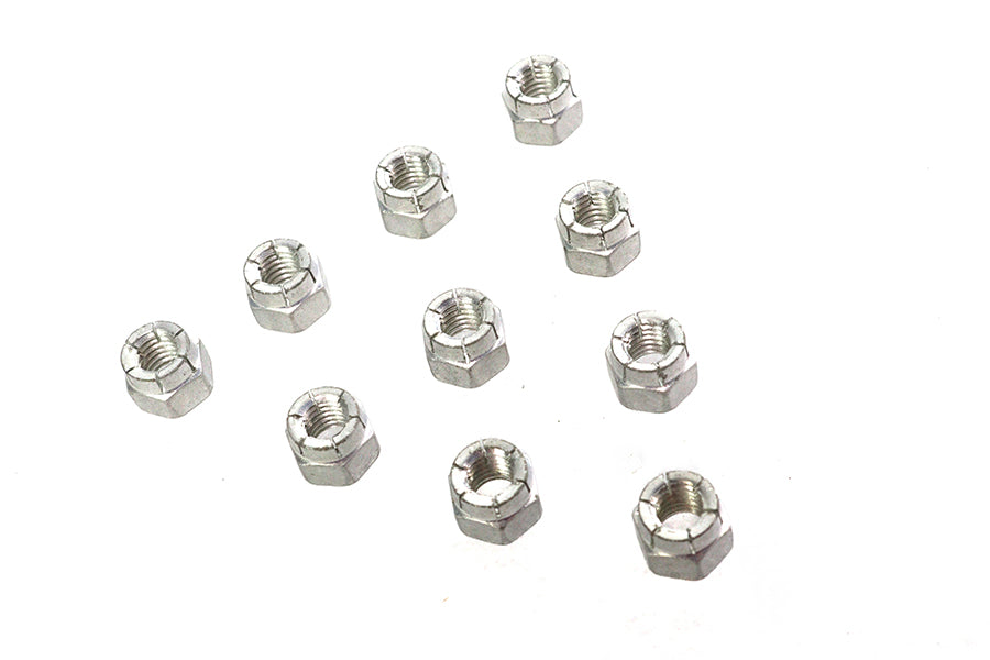 V-Twin Cadmium Flexloc Nuts 3/8 inch-16 – Reliable Thread Locking Fastener