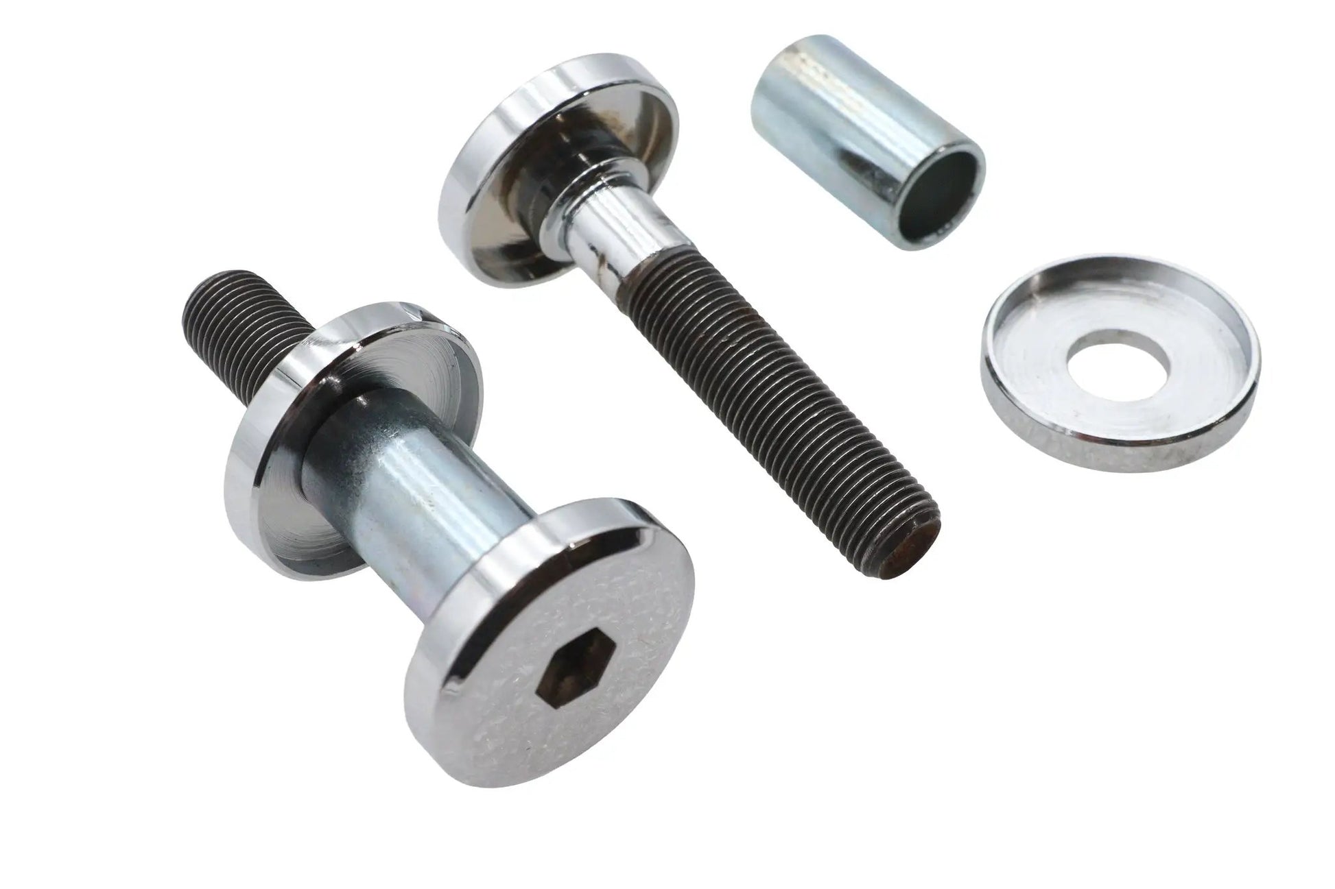 V-Twin Wyatt Gatling Riser Bolt Kit Allen Type Chrome - 1/2 inch x 20 Thread by V-Twin