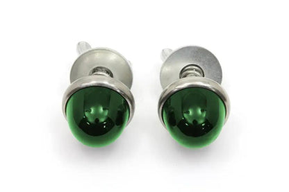 V-Twin Green Reflectors for License Plates – Genuine Glo-Brite Style with Real Glass by V-Twin