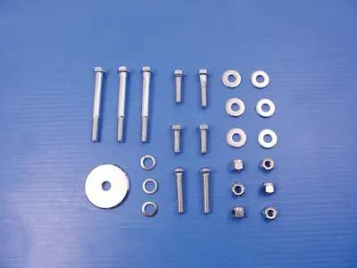 V-Twin Chrome Engine Mount Bolt Set for Harley Davidson FLT Models by V-Twin