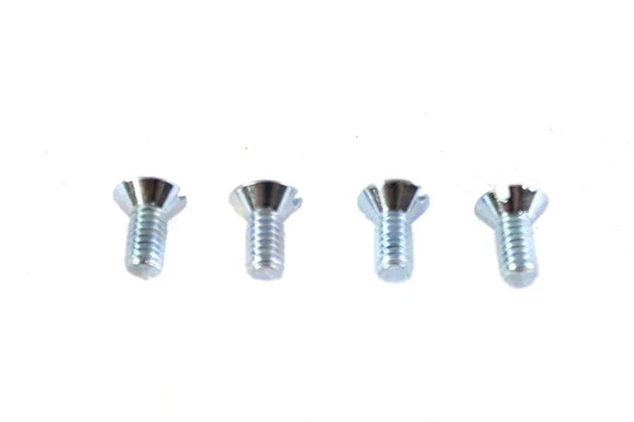 V-Twin 8-32 x 3/8 inch Flat Head Slotted Screw in Zinc, Pack of 4 by V-Twin
