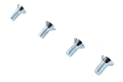 V-Twin 8-32 x 3/8 inch Flat Head Slotted Screw in Zinc, Pack of 4 by V-Twin