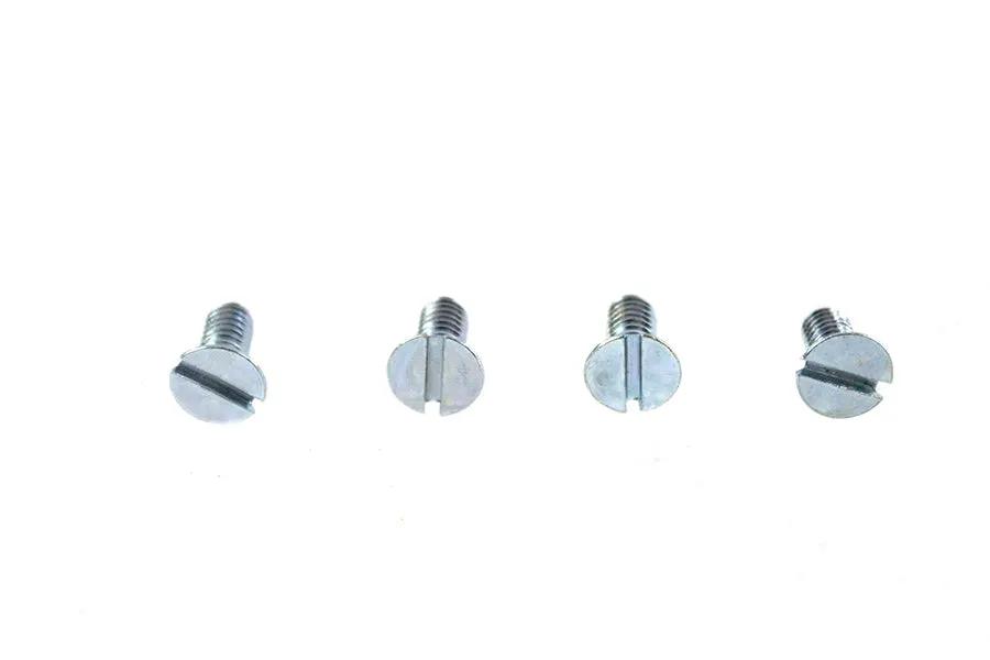 V-Twin 8-32 x 3/8 inch Flat Head Slotted Screw in Zinc, Pack of 4 by V-Twin