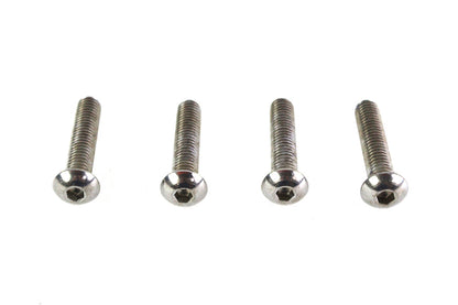V-Twin Stainless Steel Button Head Screws 3/8 inch-16 x 1-3/4 inch, Set of 4