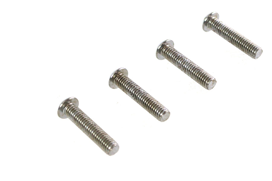 V-Twin Stainless Steel Button Head Screws 3/8 inch-16 x 1-3/4 inch, Set of 4