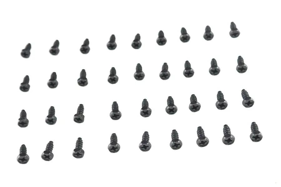 V-Twin Rocker Box Cover Screw Set Black for Harley Davidson EL & FL Models by V-Twin