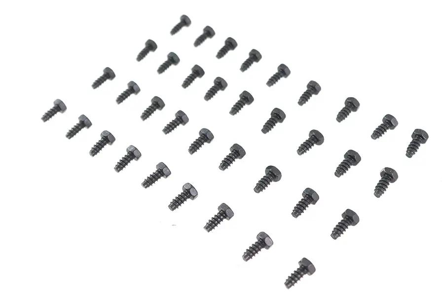 V-Twin Rocker Box Cover Screw Set Black for Harley Davidson EL & FL Models by V-Twin