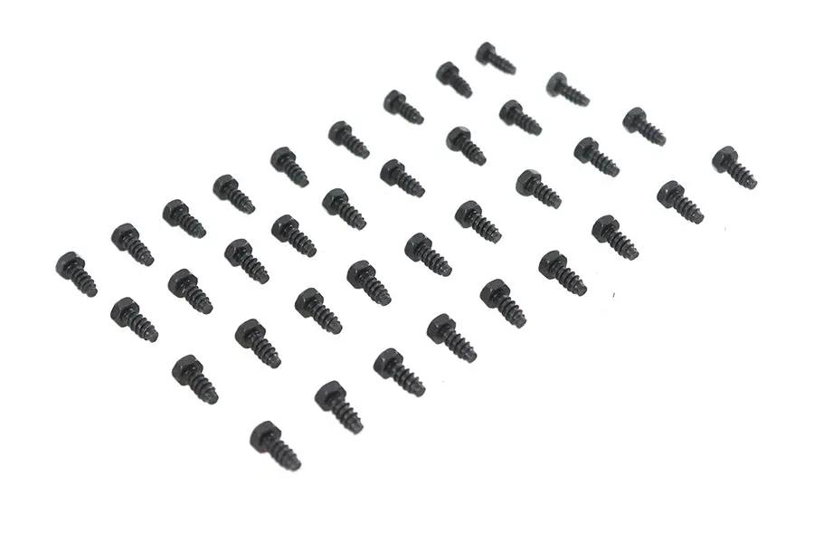 V-Twin Rocker Box Cover Screw Set Black for Harley Davidson EL & FL Models by V-Twin