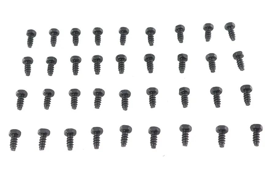 V-Twin Rocker Box Cover Screw Set Black for Harley Davidson EL & FL Models by V-Twin