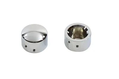V-Twin Chrome Front Axle Cap Cover Set for Harley Davidson FXST (Part Number W16-0331) by V-Twin