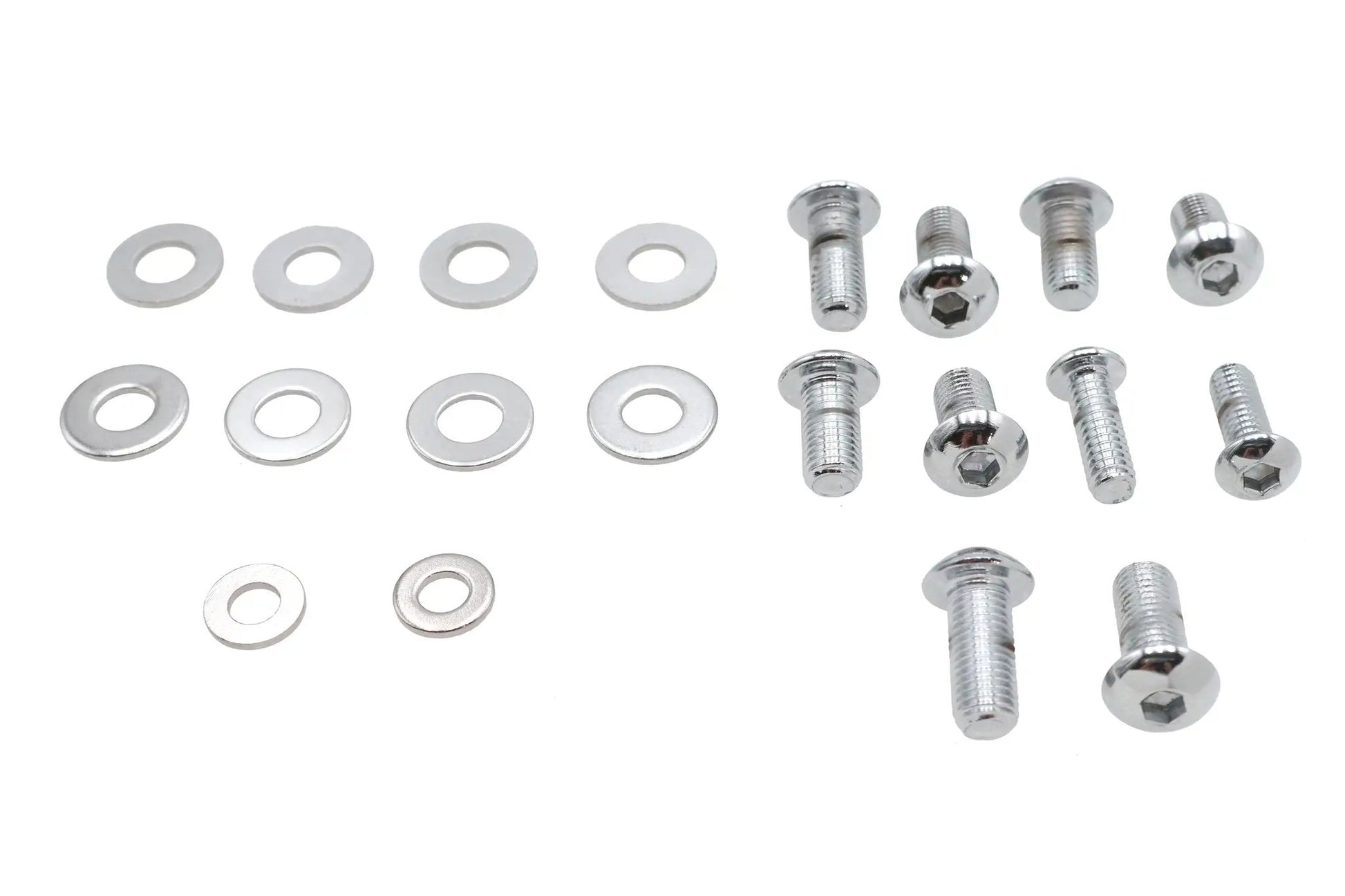 V-Twin Headlamp Cowl Screw Kit Polished Chrome for Harley Davidson FL Models by V-Twin