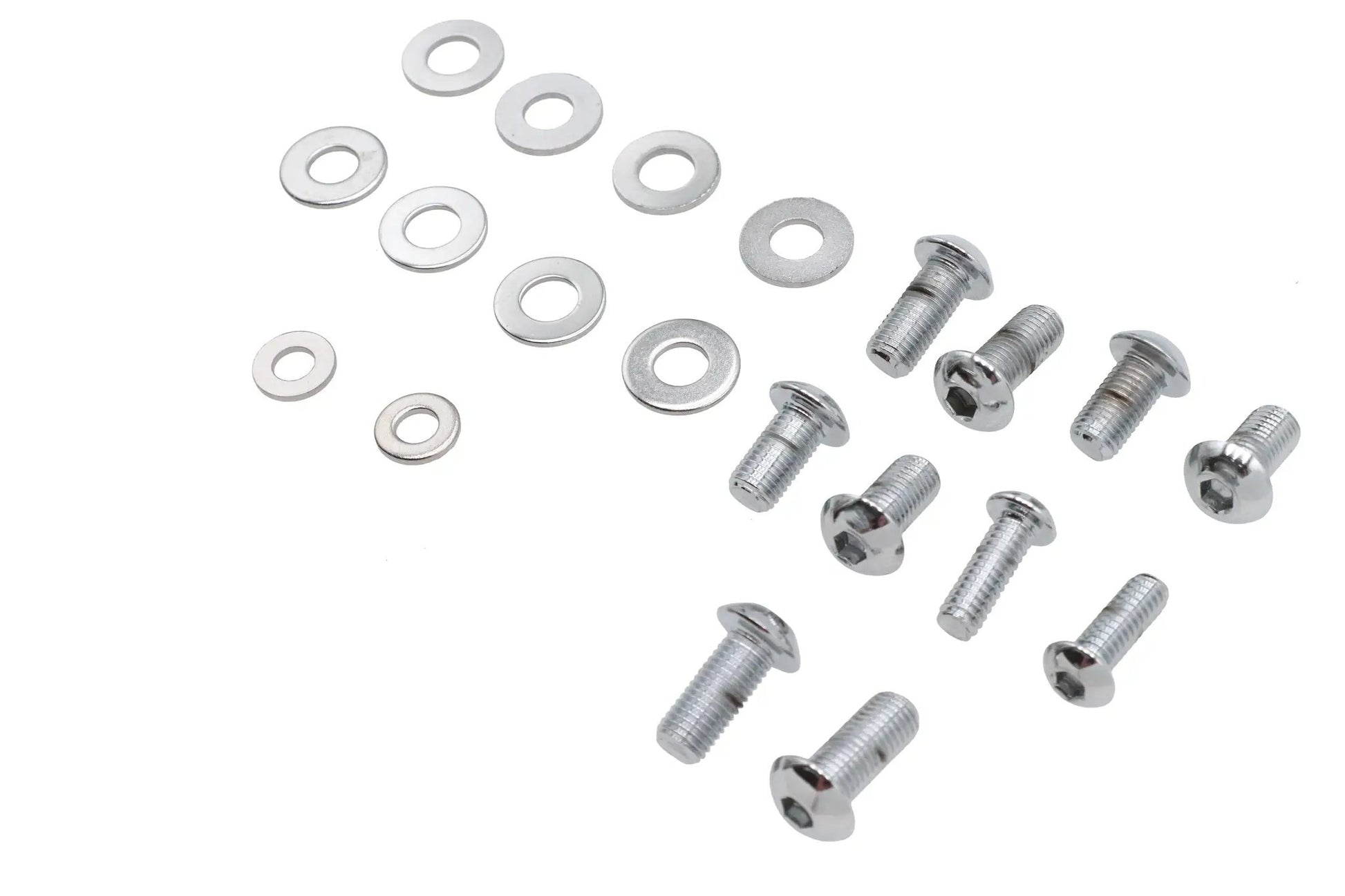 V-Twin Headlamp Cowl Screw Kit Polished Chrome for Harley Davidson FL Models by V-Twin
