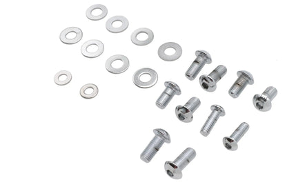 V-Twin Headlamp Cowl Screw Kit Polished Chrome for Harley Davidson FL Models by V-Twin