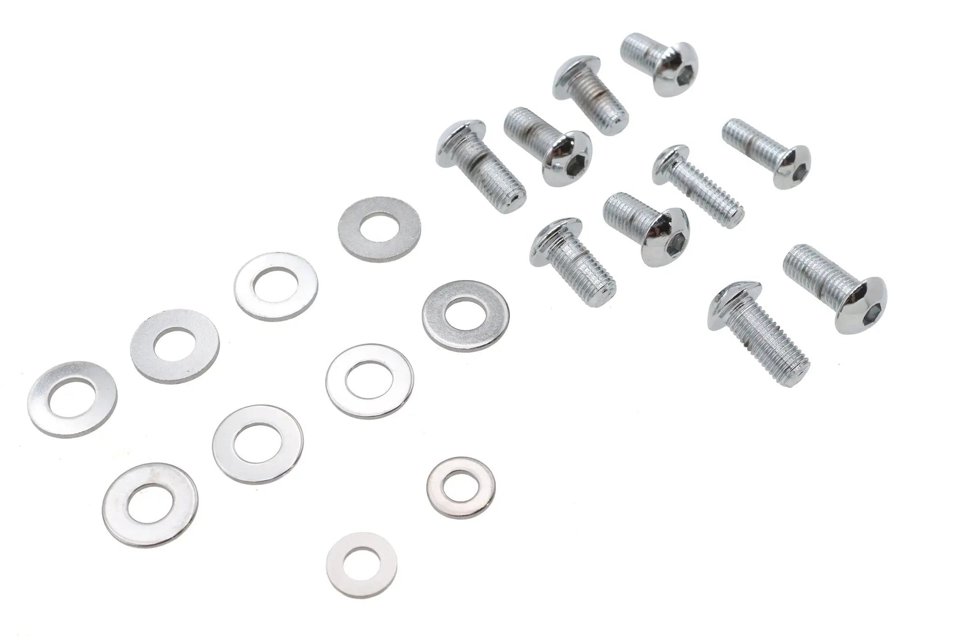 V-Twin Headlamp Cowl Screw Kit Polished Chrome for Harley Davidson FL Models by V-Twin