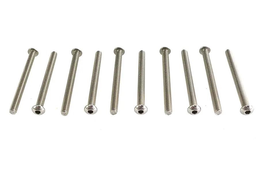 V-Twin Button Head Hex Drive Screw Part #92949A554 - Pack of 5 by V-Twin