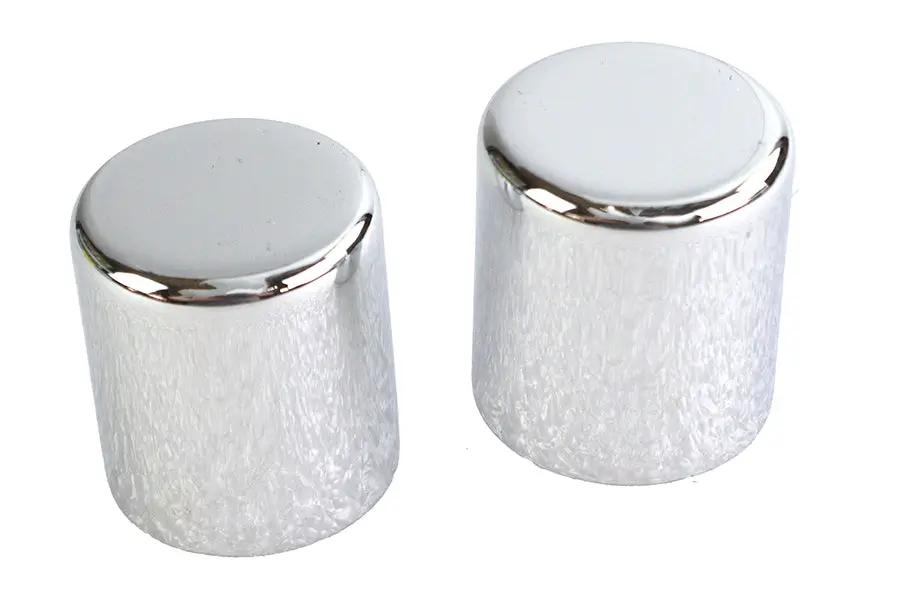 V-Twin Large Magnetic Docking Points Cover Set Chrome - Part C77-0098 by V-Twin